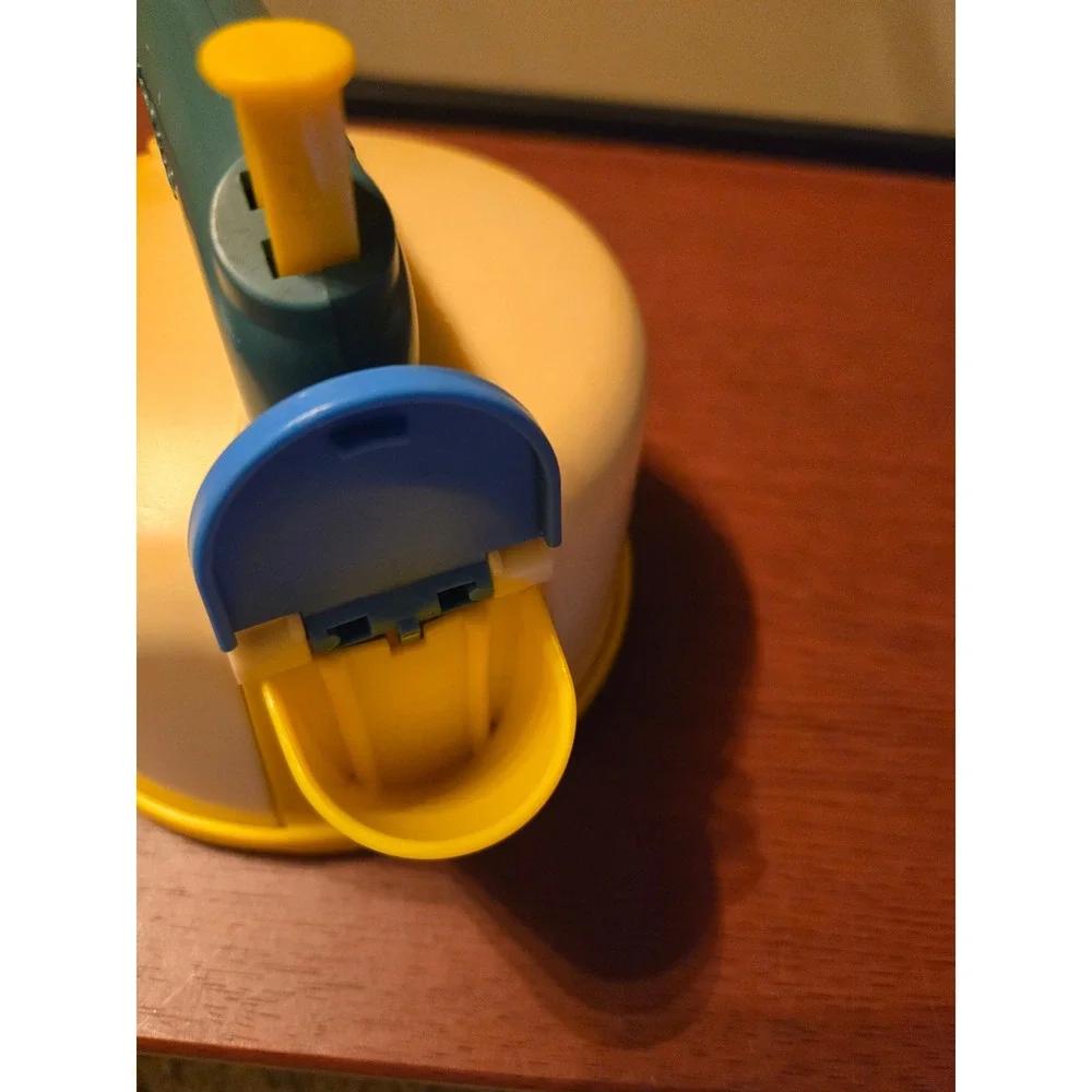 Vintage Fisher Price Tea Kettle 2113‎ Blue Flower Play Kitchen Toy 1982 USA